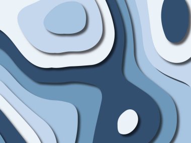 kağıt ile 3D arka plan şekilleri kesim. Soyut kağıt kitap kapağı için şablon arka plan bölmek. Kağıt arka plan kes. Soyut gerçekçi kağıt dekorasyon tasarımı için