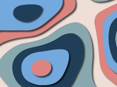 kağıt ile 3D arka plan şekilleri kesim. Soyut kağıt kitap kapağı için şablon arka plan bölmek. Kağıt arka plan kes. Soyut gerçekçi kağıt dekorasyon tasarımı için