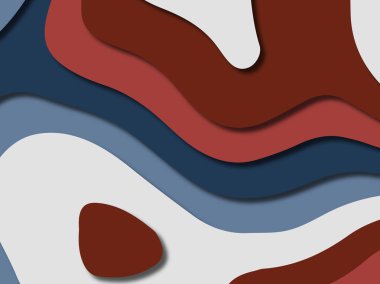 kağıt ile 3D arka plan şekilleri kesim. Soyut kağıt kitap kapağı için şablon arka plan bölmek. Kağıt arka plan kes. Soyut gerçekçi kağıt dekorasyon tasarımı için