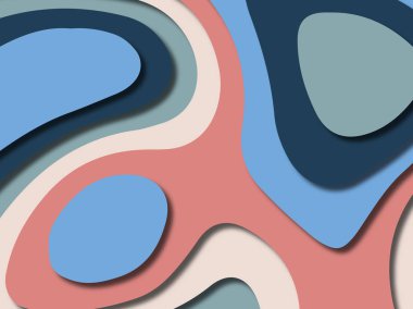 kağıt ile 3D arka plan şekilleri kesim. Soyut kağıt kitap kapağı için şablon arka plan bölmek. Kağıt arka plan kes. Soyut gerçekçi kağıt dekorasyon tasarımı için