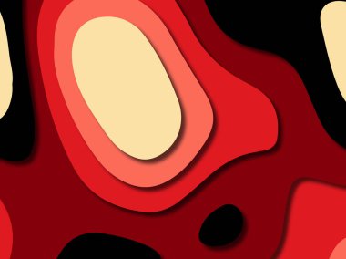 kağıt ile 3D arka plan şekilleri kesim. Soyut kağıt kitap kapağı için şablon arka plan bölmek. Kağıt arka plan kes. Soyut gerçekçi kağıt dekorasyon tasarımı için