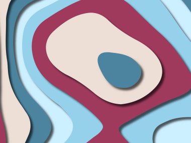 kağıt ile 3D arka plan şekilleri kesim. Soyut kağıt kitap kapağı için şablon arka plan bölmek. Kağıt arka plan kes. Soyut gerçekçi kağıt dekorasyon tasarımı için