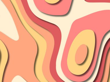 kağıt ile 3D arka plan şekilleri kesim. Soyut kağıt kitap kapağı için şablon arka plan bölmek. Kağıt arka plan kes. Soyut gerçekçi kağıt dekorasyon tasarımı için