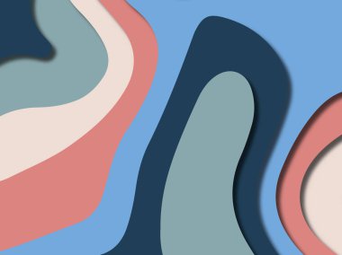 kağıt ile 3D arka plan şekilleri kesim. Soyut kağıt kitap kapağı için şablon arka plan bölmek. Kağıt arka plan kes. Soyut gerçekçi kağıt dekorasyon tasarımı için