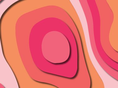 kağıt ile 3D arka plan şekilleri kesim. Soyut kağıt kitap kapağı için şablon arka plan bölmek. Kağıt arka plan kes. Soyut gerçekçi kağıt dekorasyon tasarımı için