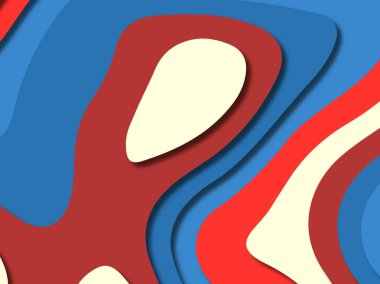 kağıt ile 3D arka plan şekilleri kesim. Soyut kağıt kitap kapağı için şablon arka plan bölmek. Kağıt arka plan kes. Soyut gerçekçi kağıt dekorasyon tasarımı için