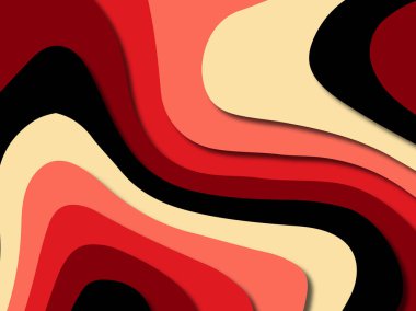 kağıt ile 3D arka plan şekilleri kesim. Soyut kağıt kitap kapağı için şablon arka plan bölmek. Kağıt arka plan kes. Soyut gerçekçi kağıt dekorasyon tasarımı için