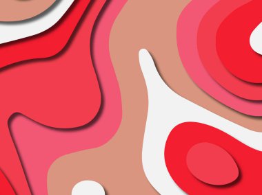 kağıt ile 3D arka plan şekilleri kesim. Soyut kağıt kitap kapağı için şablon arka plan bölmek. Kağıt arka plan kes. Soyut gerçekçi kağıt dekorasyon tasarımı için