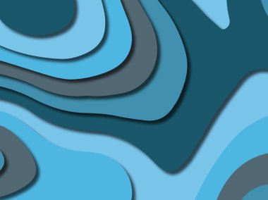 kağıt ile 3D arka plan şekilleri kesim. Soyut kağıt kitap kapağı için şablon arka plan bölmek. Kağıt arka plan kes. Soyut gerçekçi kağıt dekorasyon tasarımı için