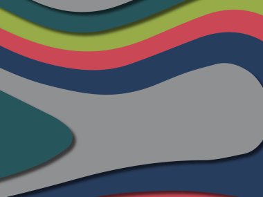 kağıt ile 3D arka plan şekilleri kesim. Soyut kağıt kitap kapağı için şablon arka plan bölmek. Kağıt arka plan kes. Soyut gerçekçi kağıt dekorasyon tasarımı için