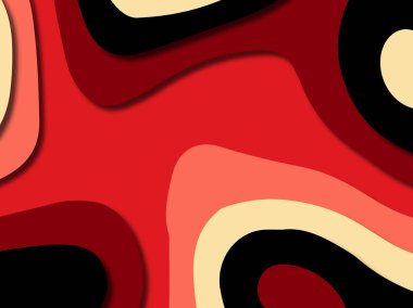 kağıt ile 3D arka plan şekilleri kesim. Soyut kağıt kitap kapağı için şablon arka plan bölmek. Kağıt arka plan kes. Soyut gerçekçi kağıt dekorasyon tasarımı için