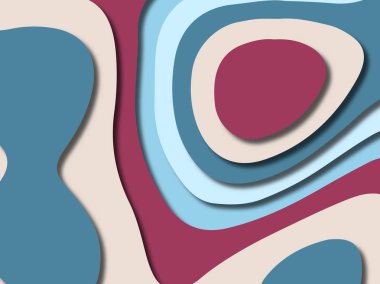 kağıt ile 3D arka plan şekilleri kesim. Soyut kağıt kitap kapağı için şablon arka plan bölmek. Kağıt arka plan kes. Soyut gerçekçi kağıt dekorasyon tasarımı için