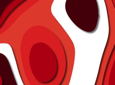 kağıt ile 3D arka plan şekilleri kesim. Soyut kağıt kitap kapağı için şablon arka plan bölmek. Kağıt arka plan kes. Soyut gerçekçi kağıt dekorasyon tasarımı için