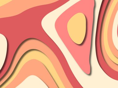 kağıt ile 3D arka plan şekilleri kesim. Soyut kağıt kitap kapağı için şablon arka plan bölmek. Kağıt arka plan kes. Soyut gerçekçi kağıt dekorasyon tasarımı için