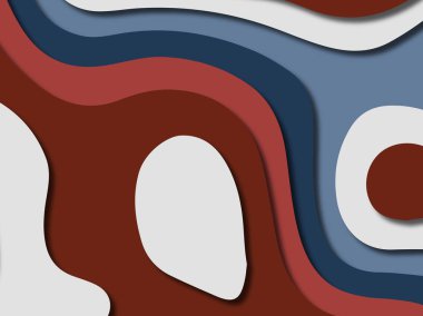 kağıt ile 3D arka plan şekilleri kesim. Soyut kağıt kitap kapağı için şablon arka plan bölmek. Kağıt arka plan kes. Soyut gerçekçi kağıt dekorasyon tasarımı için