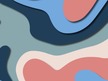 kağıt ile 3D arka plan şekilleri kesim. Soyut kağıt kitap kapağı için şablon arka plan bölmek. Kağıt arka plan kes. Soyut gerçekçi kağıt dekorasyon tasarımı için