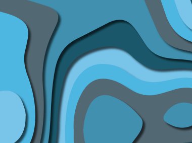 kağıt ile 3D arka plan şekilleri kesim. Soyut kağıt kitap kapağı için şablon arka plan bölmek. Kağıt arka plan kes. Soyut gerçekçi kağıt dekorasyon tasarımı için