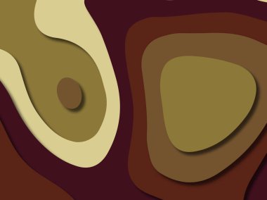 kağıt ile 3D arka plan şekilleri kesim. Soyut kağıt kitap kapağı için şablon arka plan bölmek. Kağıt arka plan kes. Soyut gerçekçi kağıt dekorasyon tasarımı için