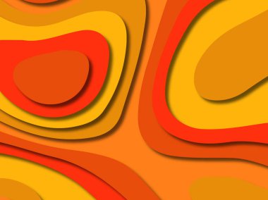 kağıt ile 3D arka plan şekilleri kesim. Soyut kağıt kitap kapağı için şablon arka plan bölmek. Kağıt arka plan kes. Soyut gerçekçi kağıt dekorasyon tasarımı için