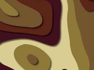 kağıt ile 3D arka plan şekilleri kesim. Soyut kağıt kitap kapağı için şablon arka plan bölmek. Kağıt arka plan kes. Soyut gerçekçi kağıt dekorasyon tasarımı için