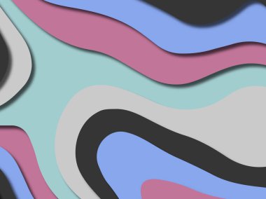 kağıt ile 3D arka plan şekilleri kesim. Soyut kağıt kitap kapağı için şablon arka plan bölmek. Kağıt arka plan kes. Soyut gerçekçi kağıt dekorasyon tasarımı için