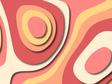 kağıt ile 3D arka plan şekilleri kesim. Soyut kağıt kitap kapağı için şablon arka plan bölmek. Kağıt arka plan kes. Soyut gerçekçi kağıt dekorasyon tasarımı için