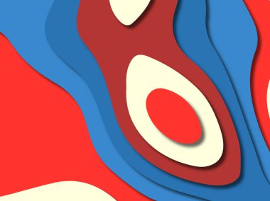 kağıt ile 3D arka plan şekilleri kesim. Soyut kağıt kitap kapağı için şablon arka plan bölmek. Kağıt arka plan kes. Soyut gerçekçi kağıt dekorasyon tasarımı için