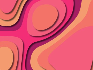 kağıt ile 3D arka plan şekilleri kesim. Soyut kağıt kitap kapağı için şablon arka plan bölmek. Kağıt arka plan kes. Soyut gerçekçi kağıt dekorasyon tasarımı için