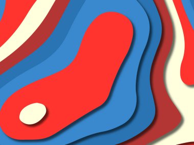 kağıt ile 3D arka plan şekilleri kesim. Soyut kağıt kitap kapağı için şablon arka plan bölmek. Kağıt arka plan kes. Soyut gerçekçi kağıt dekorasyon tasarımı için