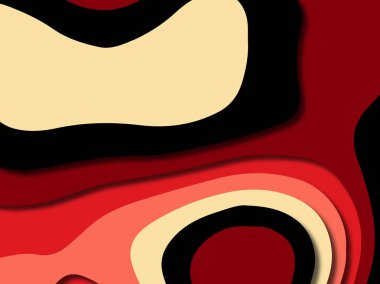 kağıt ile 3D arka plan şekilleri kesim. Soyut kağıt kitap kapağı için şablon arka plan bölmek. Kağıt arka plan kes. Soyut gerçekçi kağıt dekorasyon tasarımı için