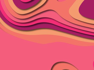 kağıt ile 3D arka plan şekilleri kesim. Soyut kağıt kitap kapağı için şablon arka plan bölmek. Kağıt arka plan kes. Soyut gerçekçi kağıt dekorasyon tasarımı için