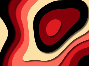 kağıt ile 3D arka plan şekilleri kesim. Soyut kağıt kitap kapağı için şablon arka plan bölmek. Kağıt arka plan kes. Soyut gerçekçi kağıt dekorasyon tasarımı için