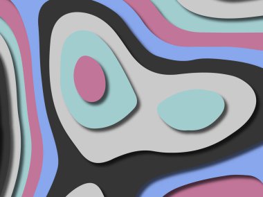 kağıt ile 3D arka plan şekilleri kesim. Soyut kağıt kitap kapağı için şablon arka plan bölmek. Kağıt arka plan kes. Soyut gerçekçi kağıt dekorasyon tasarımı için