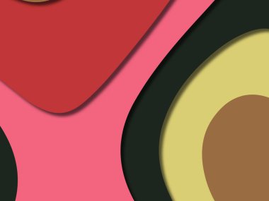 kağıt ile 3D arka plan şekilleri kesim. Soyut kağıt kitap kapağı için şablon arka plan bölmek. Kağıt arka plan kes. Soyut gerçekçi kağıt dekorasyon tasarımı için