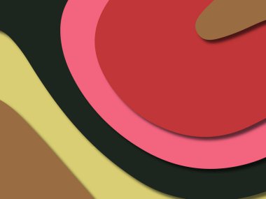 kağıt ile 3D arka plan şekilleri kesim. Soyut kağıt kitap kapağı için şablon arka plan bölmek. Kağıt arka plan kes. Soyut gerçekçi kağıt dekorasyon tasarımı için