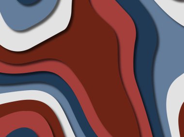 kağıt ile 3D arka plan şekilleri kesim. Soyut kağıt kitap kapağı için şablon arka plan bölmek. Kağıt arka plan kes. Soyut gerçekçi kağıt dekorasyon tasarımı için