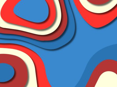 kağıt ile 3D arka plan şekilleri kesim. Soyut kağıt kitap kapağı için şablon arka plan bölmek. Kağıt arka plan kes. Soyut gerçekçi kağıt dekorasyon tasarımı için