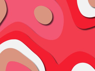 kağıt ile 3D arka plan şekilleri kesim. Soyut kağıt kitap kapağı için şablon arka plan bölmek. Kağıt arka plan kes. Soyut gerçekçi kağıt dekorasyon tasarımı için