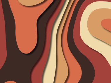 kağıt ile 3D arka plan şekilleri kesim. Soyut kağıt kitap kapağı için şablon arka plan bölmek. Kağıt arka plan kes. Soyut gerçekçi kağıt dekorasyon tasarımı için