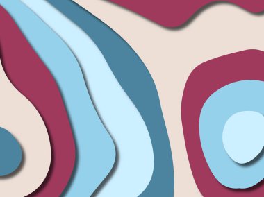 kağıt ile 3D arka plan şekilleri kesim. Soyut kağıt kitap kapağı için şablon arka plan bölmek. Kağıt arka plan kes. Soyut gerçekçi kağıt dekorasyon tasarımı için