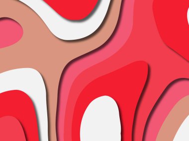 kağıt ile 3D arka plan şekilleri kesim. Soyut kağıt kitap kapağı için şablon arka plan bölmek. Kağıt arka plan kes. Soyut gerçekçi kağıt dekorasyon tasarımı için