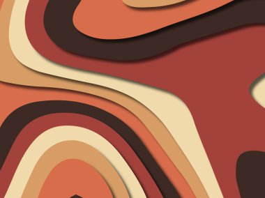 kağıt ile 3D arka plan şekilleri kesim. Soyut kağıt kitap kapağı için şablon arka plan bölmek. Kağıt arka plan kes. Soyut gerçekçi kağıt dekorasyon tasarımı için