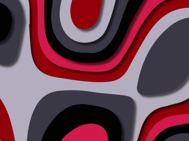 kağıt ile 3D arka plan şekilleri kesim. Soyut kağıt kitap kapağı için şablon arka plan bölmek. Kağıt arka plan kes. Soyut gerçekçi kağıt dekorasyon tasarımı için