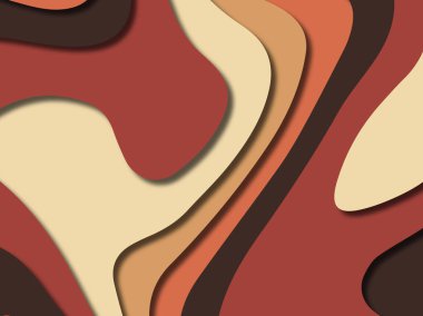 kağıt ile 3D arka plan şekilleri kesim. Soyut kağıt kitap kapağı için şablon arka plan bölmek. Kağıt arka plan kes. Soyut gerçekçi kağıt dekorasyon tasarımı için