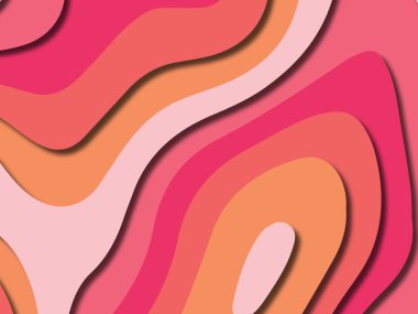 kağıt ile 3D arka plan şekilleri kesim. Soyut kağıt kitap kapağı için şablon arka plan bölmek. Kağıt arka plan kes. Soyut gerçekçi kağıt dekorasyon tasarımı için