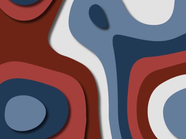 kağıt ile 3D arka plan şekilleri kesim. Soyut kağıt kitap kapağı için şablon arka plan bölmek. Kağıt arka plan kes. Soyut gerçekçi kağıt dekorasyon tasarımı için