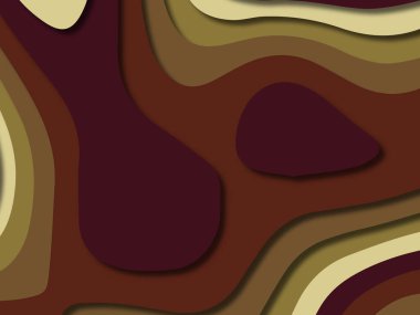 kağıt ile 3D arka plan şekilleri kesim. Soyut kağıt kitap kapağı için şablon arka plan bölmek. Kağıt arka plan kes. Soyut gerçekçi kağıt dekorasyon tasarımı için