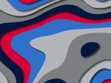 kağıt ile 3D arka plan şekilleri kesim. Soyut kağıt kitap kapağı için şablon arka plan bölmek. Kağıt arka plan kes. Soyut gerçekçi kağıt dekorasyon tasarımı için