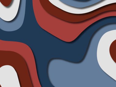 kağıt ile 3D arka plan şekilleri kesim. Soyut kağıt kitap kapağı için şablon arka plan bölmek. Kağıt arka plan kes. Soyut gerçekçi kağıt dekorasyon tasarımı için