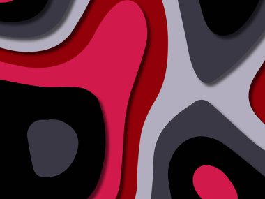 kağıt ile 3D arka plan şekilleri kesim. Soyut kağıt kitap kapağı için şablon arka plan bölmek. Kağıt arka plan kes. Soyut gerçekçi kağıt dekorasyon tasarımı için